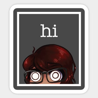 LilyTree Twitch Merch - Emote "hi" Sticker